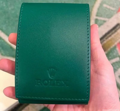 Leather Travel Pouch Case Premium Storage | Rolex Service Center Edition NIB