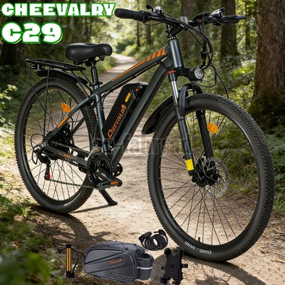 Cheevalry C29 EBike 29 Zoll Mountainbike 48V 18,6Ah Akku Elektrofahrrad Bis 90KM
