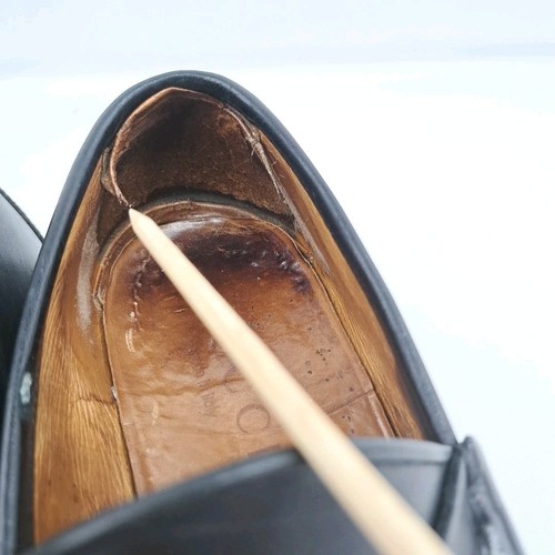 Gucci Black Leather Lug Sole Silver Horsebit Loafers Mens 10 D See Shoe Chart - Picture 22 of 24