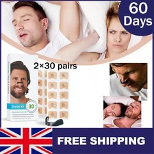 Image of 60 pairs Magnetic Nasal Strips Nasal Breathing Dilators Breathing 60 days