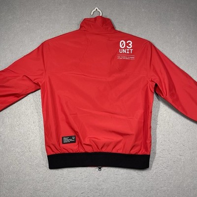 RLX Ralph Lauren Jacket Mens Medium Red Tech Taffeta Bomber