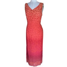 Vintage 123 Un Deux Trois Made in France Ombré Floral Euro Maxi Dress