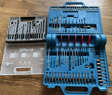 drill bit job lot two sets most new and unused a few missing from blue set