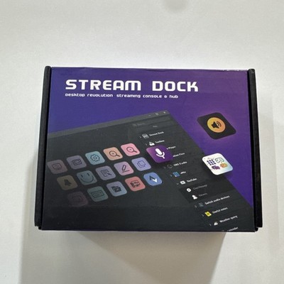 Stream dockStream Dock Streaming Console & Hub customizable LCD Macro keys Conte