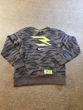 Boys Nike 3 Brand Crew Neck Sweatshirt Large 12-13 Y Russel Wilson Black Grey