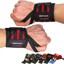 18 Inch Wrist Wraps USPA Endorsed Adjustable Weightlifting Gym Straps