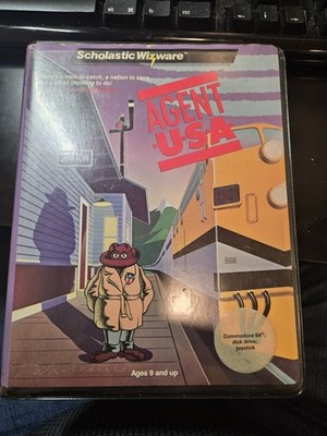 Vintage Agent USA Scholastic Commodore 64
