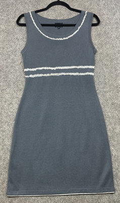women's white sweater dress Ribbed Ruffle Accented Sweater Dress Cream / L