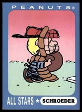 Schroeder 1990's Peanuts Ziploc Baseball Card #7 (NM)