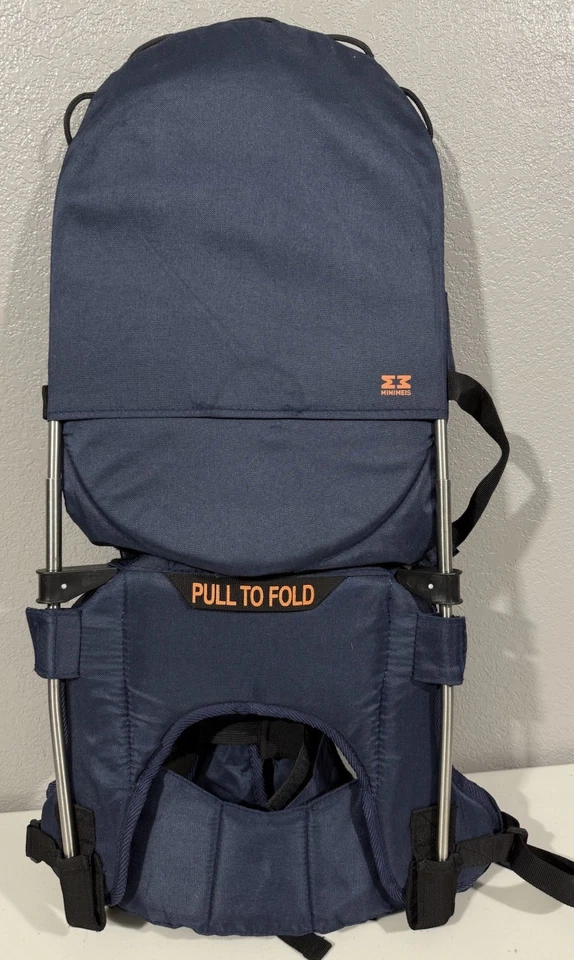 Minimeis складной ребенка плеча рюкзак перевозчик синий легкий вес - Изображение 3 из 4