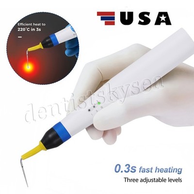 Gutta Percha Obturation Pen 3S Heating Heated Pen + 2 Endo Tips Dental