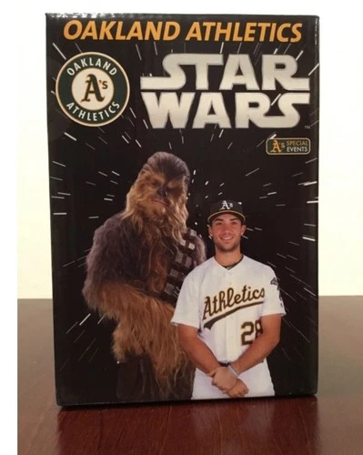 Oakland Athletics A's RARE MATT OLSON CHEWBACCA STAR WARS BOBBLEHEAD NEW IN BOX