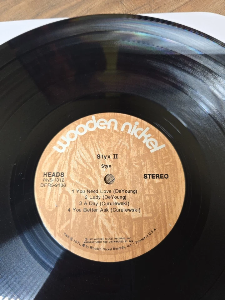 Styx - Styx II - Vinyl LP 1973 Wooden Nickel  WNS 1012  VG - Image 4 of 4