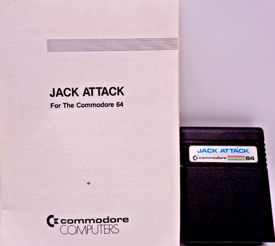 COMMODORE 64/128 -- JACK ATTACK  (COMMODORE - CARTRIDGE) #INCL. MANUAL