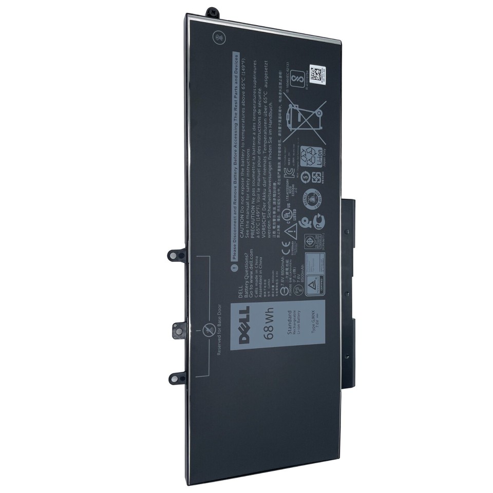 Genuine Dell GJKNX 68Wh Laptop Battery For Latitude 5480, 5491, 5580, Precision 3520