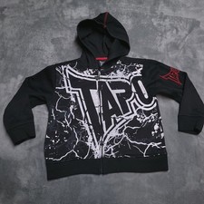 Vtg Tapout Full Zip Hoodie Youth Boys Kids Size 6 Y2K MMA Fighter School