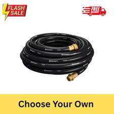 Durable Commercial Grade Rubber Black Water Hose 5/8in