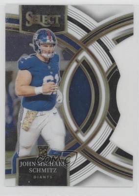 2023 Panini Select White Prizm Die-Cut /199 John Michael Schmitz Rookie RC 0nr3