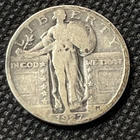 1927 Standing Liberty Silver Quarter AU ~ Old US Coin