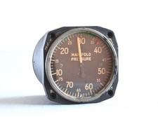 VINTAGE AVIATION MANNING, MAXWELL & MOORE MANIFOLD PRESSURE GAUGE  6748-157