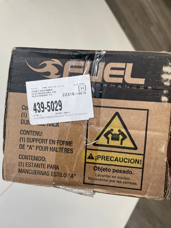 Fuel Pureformance by CAP A-Frame Dumbbell Rack, Black (Store 5 Pairs) - Image 3 of 4