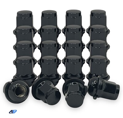 20 Radius OE Style Black Washer Lug Nuts Honda Accord Civic S2000 3/4  Hex