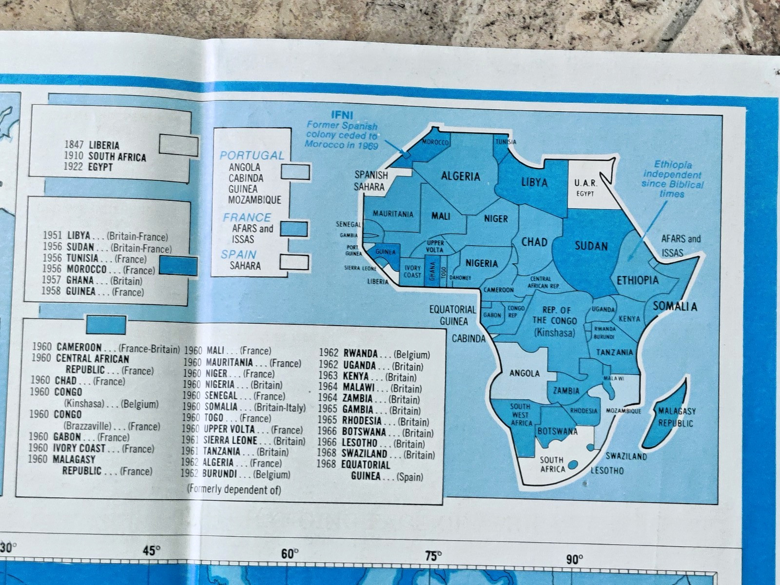 Vtg 1970 Associated Press Background News Map Vietnam War Apollo Moon Missions
