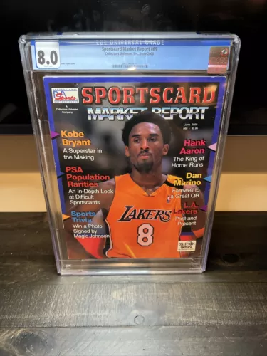 cgc sports illustrated(CGC 8.0 SMR June 2000- Kobe Bryant) RARE