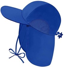 Baby Sun Protection Hat Kids UPF 50 Size 4T to 8T Blue NEW