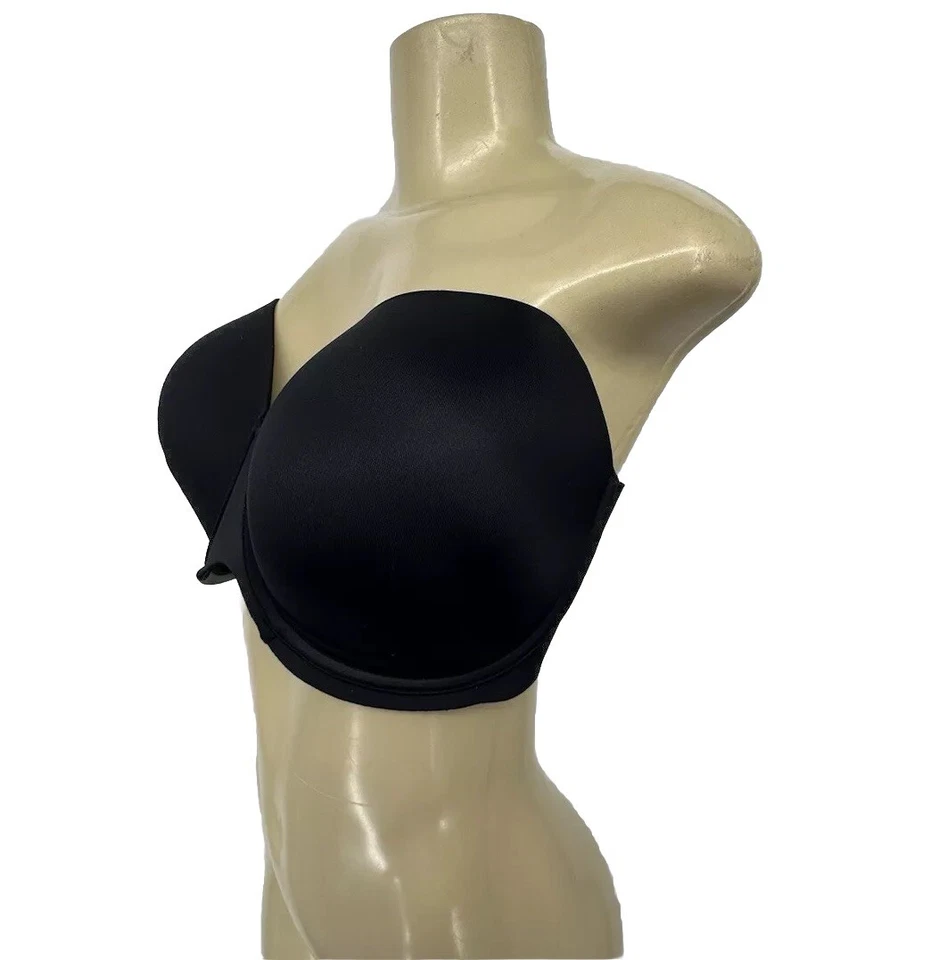 Sujetador Spanx Talla 40DD Mujer Forrado Sin Tirantes Negro Con Aros 1-1 Foto 2 de 4