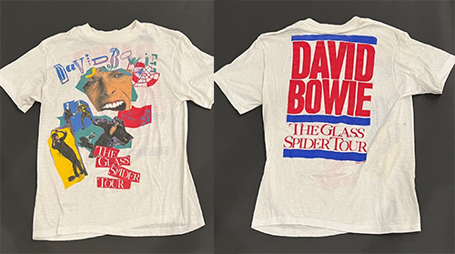 2 Side Vintage David Bowie Glass Spider Tour 1987 T-Shirt All Size