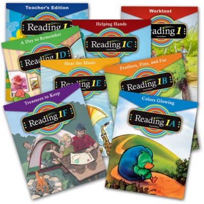 BJU Bob Jones 1st grade READING 1 Complete Kit Student Worktext Teacher Edition