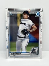 2020 Bowman Draft Zach McCambley 1st Chrome Prospect BD-112 Miami Marlins Rookie