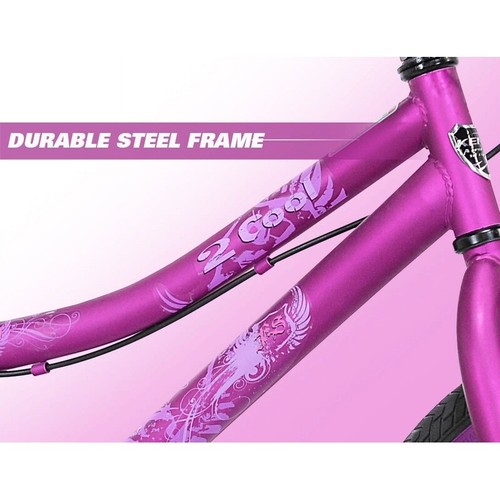 20 Inch BMX Bicycle Girls Bike Steel Frame W/ Hand Brakes Adjustable Seat New - Picture 7 of 12