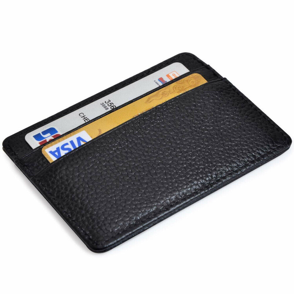 Womens Mens Slim Credit Card Holder Front Pocket Wallet Card Case with ID Window Womens Mens Slim Credit Card Holder Front Pocket Wallet Card Case with ID Window