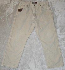 Wrangler Riggs Work Pants Mens 38x32 Carppenter Ripstop Hammer Loop Workwear