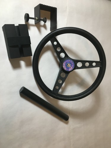 Mouse Wheel For Racing Games Road & Track Tandy 1992 Wheel And Mounts No Game - Picture 3 of 9