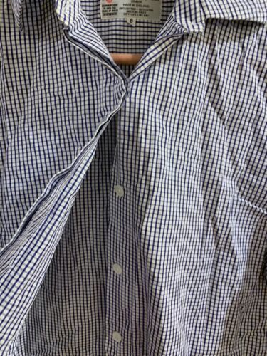 Turnbull Asser Button Shirt Womens Siz 8 Blue White Checkered Long Sleeve Casual - Picture 7 of 13