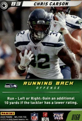 2020 Panini NFL Five TCG Chris Carson #U168