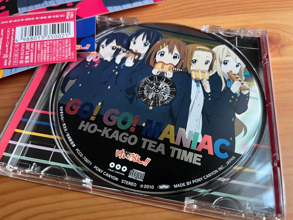 GO! GO! MANIAC Ho-Kago Tea Time K-ON! Single CD Anime Theme Song J-Pop (2010) - Image 3 of 4