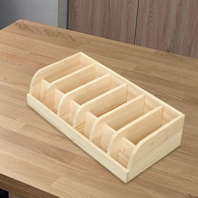 Wooden Belt Organizer for Closet and Drawer for Men Women Belt Display Case