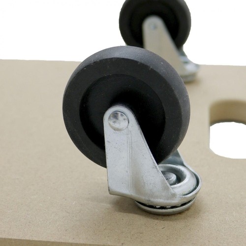 Carro de carretilla plataforma de madera contrachapada de alta resistencia rodillo de madera para mover muebles - Imagen 4 de 7