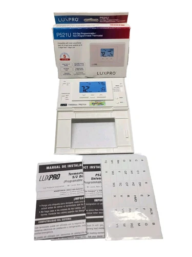 LuxPro P521U Programmable A/C and Heat Pump Thermostat NEW