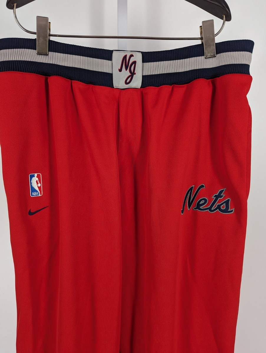 New Jersey Nets NBA Brooklyn Red Warm Up Sweat Pants XXL Vtg