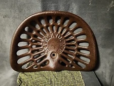 Antique Milwaukee Heavy Cast Iron Farm Tractor Implement Seat vgc