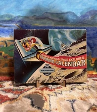 Vintage 1983 McDonald's Restaurant Space Explorer Coloring Calendar