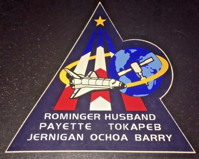 LMH STICKER Badge NASA STS-96 SPACE SHUTTLE Discovery 1999 Mission Crew Insignia