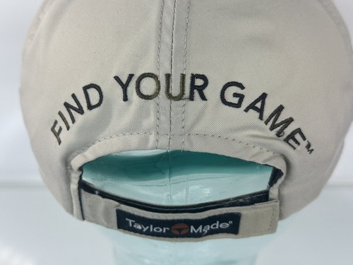 Vintage Taylor Made Golf Hat Tan/ Beige One Size Strapback Embroidered Logo. - Picture 11 of 21