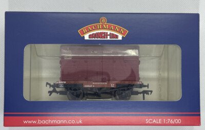 Bachmann Nebenbahn 37-951D Conflat mit BD Container BR purpurrot - neu verpackt