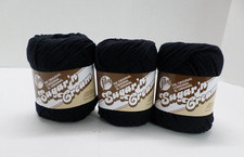 Sugar 'n Cream Cotton Yarn  Black    Lot of 3